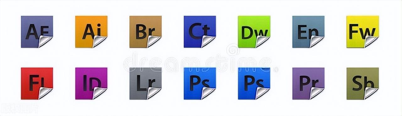 這20款的 Adobe 全家桶的軟件，你知道都是做什么用的嗎？