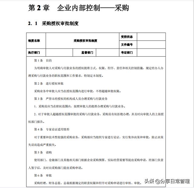 全套企業(yè)內(nèi)控管理制度，低調推薦?。ǜ綆Я鞒淌謨约殑t匯編）（企業(yè)內(nèi)控管理制度范本）