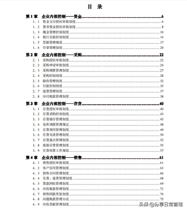 全套企業(yè)內(nèi)控管理制度，低調推薦?。ǜ綆Я鞒淌謨约殑t匯編）（企業(yè)內(nèi)控管理制度范本）